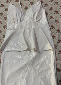 Chic White Peplum Top