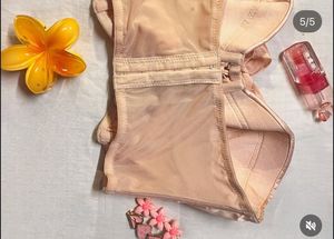 Satin Corset Top with Lace-Up Detail