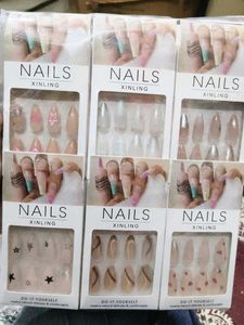 set of 6 press on nails
