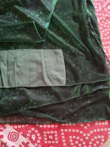 Elegant Green Floral Saree