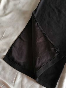 Black Wide Leg Pants with side slits