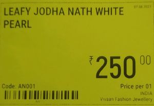 LEAFY JODHA NATH WHITE PEARL