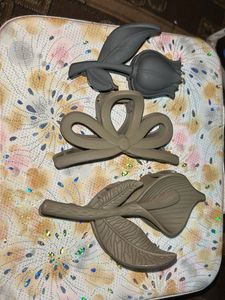 3x Flower & Bow Hair Clips