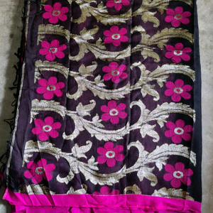 New pure linen banarasi With Running Bp