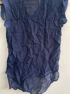 Stylish Navy Blue Sleeveless Top