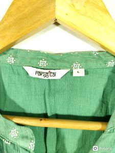 Rangita Sage Green Printed Casual Kurta (Women)