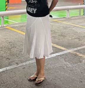 White Midi Skirt