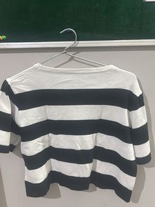 Striped Cropped T-Shirt