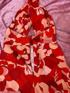 Floral Halter Dress