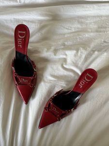 NEW Red Dior Mules - Pointed Toe Heels