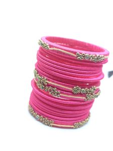 Silk Thread Bangles Set 🥰