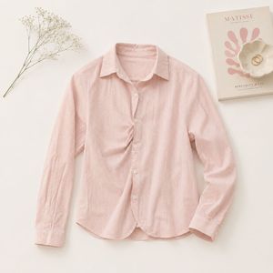 Pink Striped Button-Up Shirt