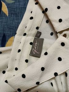 POLKA DOT BUTTON-DOWN DRESS