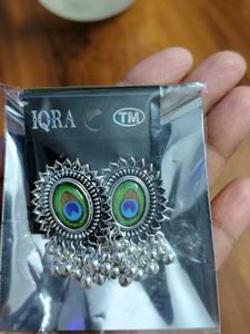 Peacock Design Jhumka Earrings