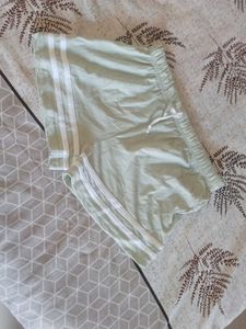 Cute Green Striped Shorts