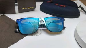 Tom Hardy Style Sunglasses Blue Mirror