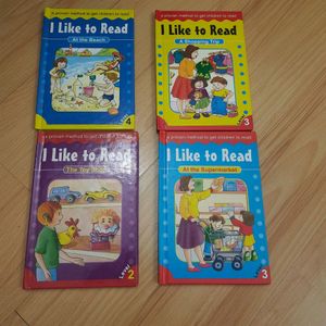 Set of 4 "I Like to Read" books for early readers