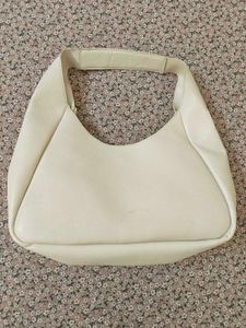 Mango Faux Leather Hobo Bag 🤍