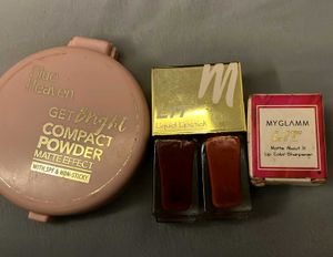 Blue Heaven & MyGlamm Makeup Lot