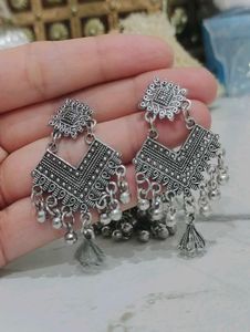 oxidised Jhumka Earrings 2ps for 200 only