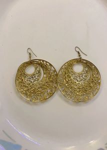 New Y2K Intricate Filigree Statement Earrings