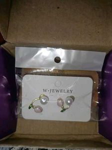Korean Design Pink Rose Earrings
