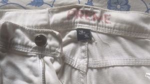 White Distressed Biker Cargo Jeans – PREME