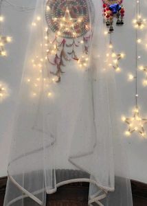 Elegant White Sequined Kurta with Net duppata