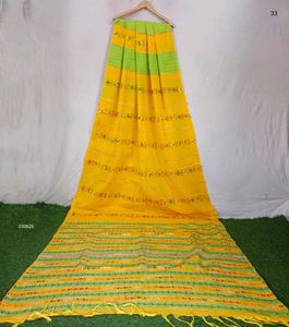 Elegant Hand Kantha Embroidered Saree