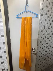 Vibrant Yellow Anarkali Gown with Dupatta