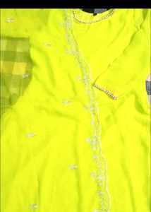 Stunning Neon Yellow Gown