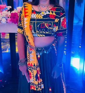Yellow&amp;green Chaniya Choli