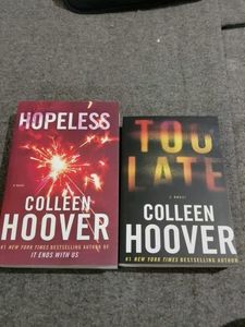 Colleen Hoover Books - Hopeless & Too Late
