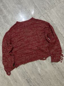 Distressed Knit Sweater