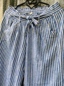 Striped Wide-Leg Pants