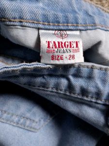 Light Wash Ripped Wide Leg Jeans