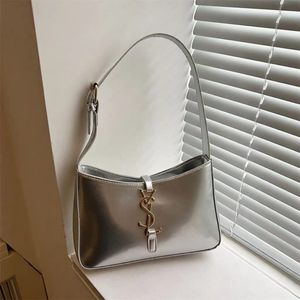 YSL Saint Laurent Patent Leather Hobo Bag