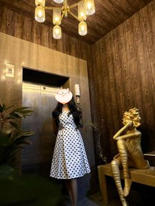 Polka Dot Fit & Flare Dress
