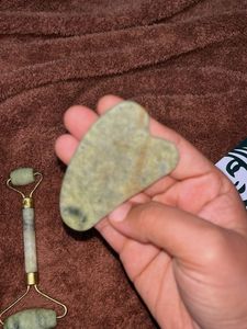 Jade Facial Roller &amp; Gua Sha Set