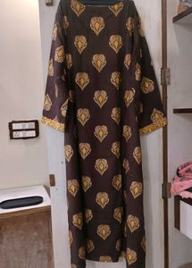 Elegant Brown Kurta with Yellow Plazzo (BRAND NEW)