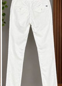 Classic White Casual Pants