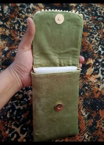 Embellished Green Clutch