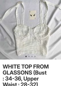 White Corset Top(new unused)