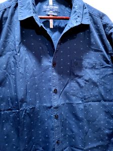 Classic Polo Signature Dark Blue Printed Shirt Men