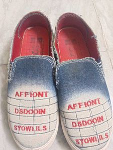 Denim Slip-On Casual Shoes