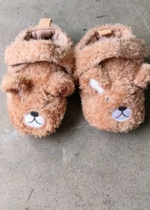 Adorable Bear Slippers for Baby!
