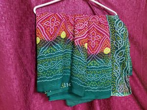 Ethnic Green Bandhani Blouse