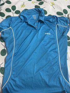 Reebok Women's Blue Athletic Polo Shirt