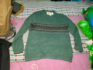 Stylish Green Knit Sweater