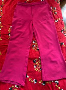 Vibrant Pink Wide Leg Pants